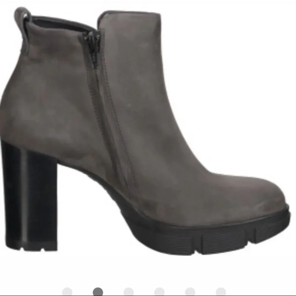 Paul Green Jolie‎ Platform Boot Iron Gray Suede UK Size 6 US 8.5